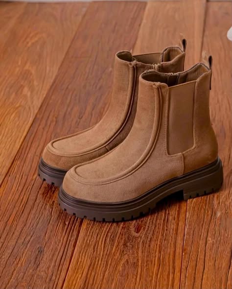 Bottines Chelsea en suédine