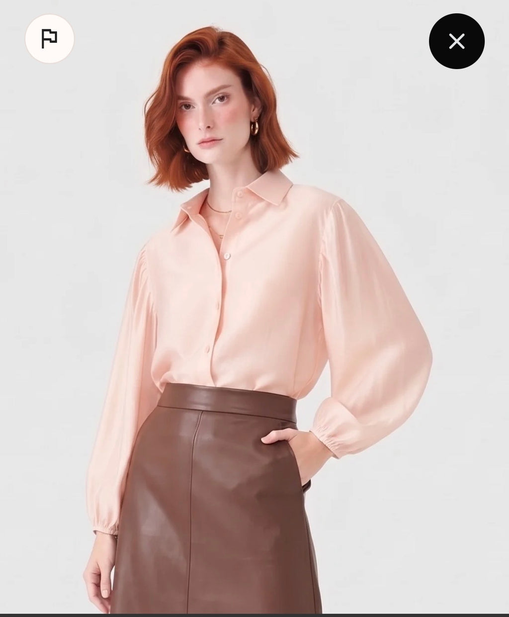 chemise transparente effet soie